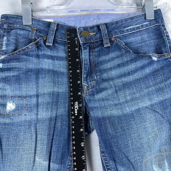 Gap 1969 Easy Straight Leg Jeans Womens Size 26/2 Dark Wash S/705557-00 Blue - Picture 8 of 12